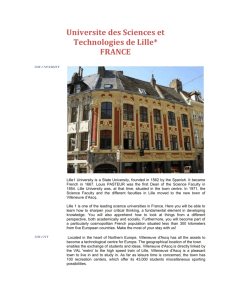 Universite des Sciences et Technologies de Lille* FRANCE
