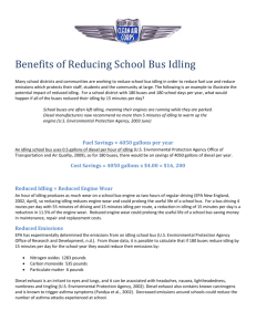 Benefits of Reducing School Bus Idling