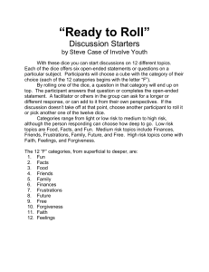 Ready 2 Roll Discussion Starters