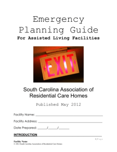 South Carolina Association of Residential Care Homes