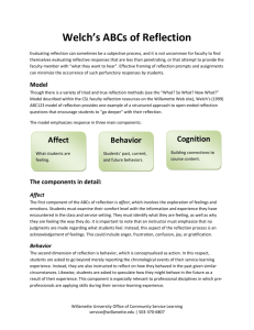 ABCs of Reflection Guide
