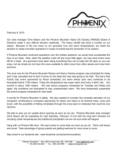 February 8, 2015 Our area manager Chris Nason and the Phoenix