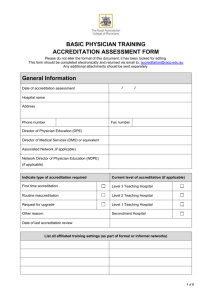 Adult Internal Medicine Site Assessment Form (doc 209KB)