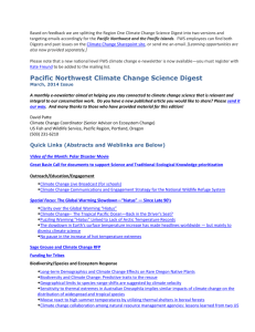 Preparing for Climate Change - Northwest Climate Science Center