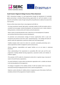 SERC Erasmus Policy Statement - South Eastern Regional College