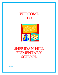 Welcome to Sheridan Hill Handbook - Clarence Central School District
