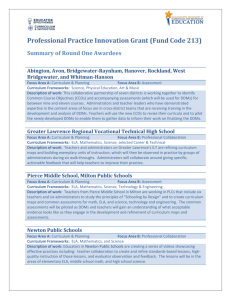 Professional Practice Innovation Grant (Fund Code 213)