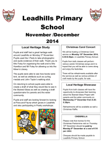 November December - Leadhills Primary School