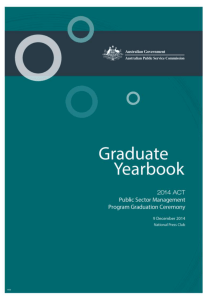 2014 PSMP Graduation Yearbook - Australian Public Service