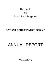PPG_Report_2015 - South Park and The Heath Surgeries