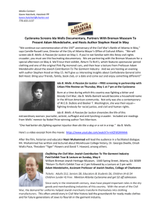 Cyclorama - May Events Press Release