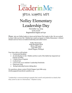 Leadership Day Registration Form $40 registration fee per person
