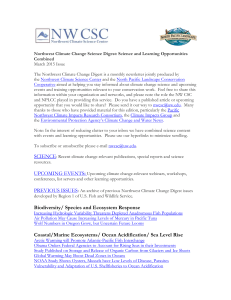 March 2015 NW Climate Change Science Digest