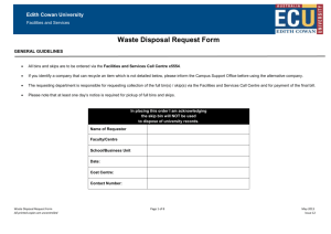 Waste Disposal Request Form