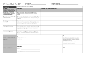 Doctoral Study Plan - FEIT Student Intranet