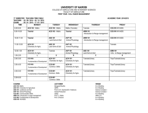 college of agriculture and veterinary sciences