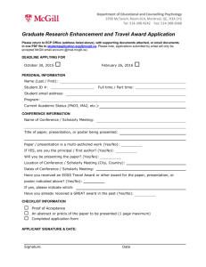 GREAT application form