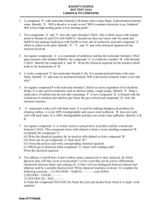 carbon and its compound.hot question & ans