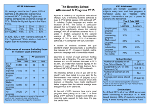 Attainment and PP Report to Parents 2015