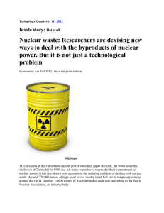 Nuclear waste