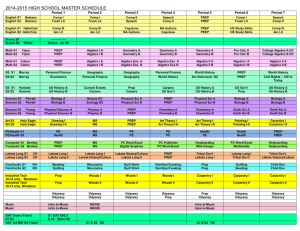 HS Schedule 2014-2015 Final Version