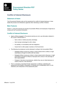 03_PO7: Conflict of Interest Disclosure (1 July 2014)