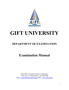 Examination Manual