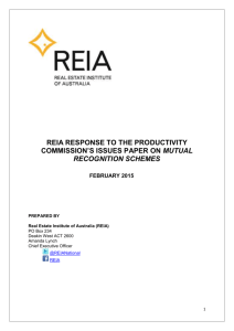 Real Estate Institute of Australia (REIA)