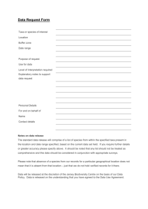 Data Search Request Form - Jersey Biodiversity Centre