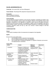 SSL 2204 LAND DEGRADATION