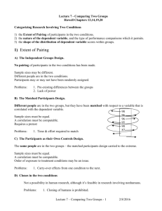 PSY 5100/5110 Lecture 7