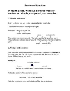 Sentence Structure