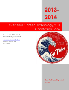 Diversified Career Technology/OJT Orientation Book