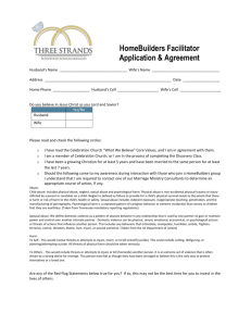 HomeBuilders Facilitator Application & Agreement