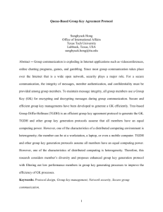 Enhanced Group Key Generation Protocol