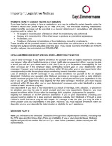 Section 1 – Notice of PHI Uses and Disclosures