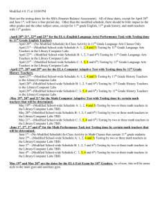 11th SBAC grade test dates