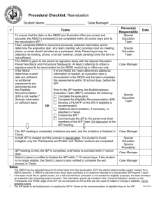 Procedural Checklist: Eligible Student Moves into District (from