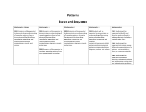 scope and sequence patterns