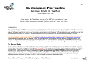 GCOP Management Plan Template