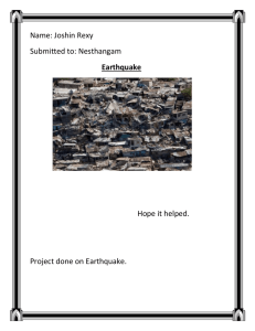Effects of earthquake