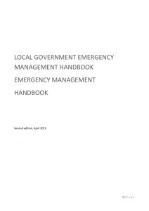 Local government emergency management handbook