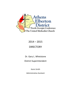 2014-2015districtdirectory - North Georgia United Methodist