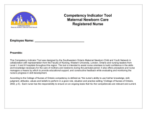 Maternal Newborn Care Competency Indicator Tool (WORD)