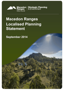 Localised Planning Statement September 2014