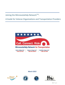 A Guide for Veteran Organizations and Transportation Providers