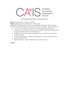 2015 CAIS Conference Notes Template