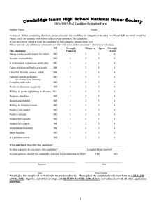 STUDENT ACTIVITY INFORMATION FORM