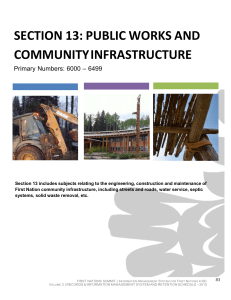 SECTION 13 - Public Works and Community Infrastructure