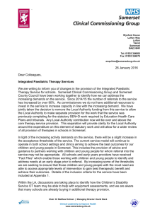 Integrated Paediatric Services Letter 28.1.16